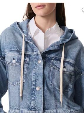 rag & bone
rb Miramar Terry Hooded Trucker Jacket